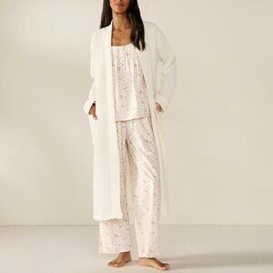 Coyuchi Unisex Turkish Cotton Organic Waffle Bathrobe, Undyed White, XS/S